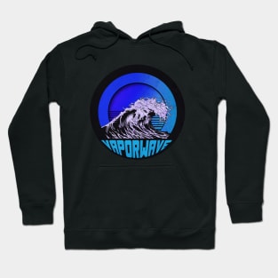 Vapor Wave Blue Sunset Hoodie